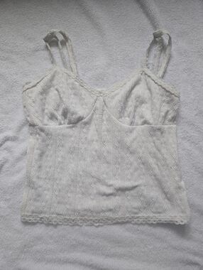 No Boundaries Lace Camisole in White